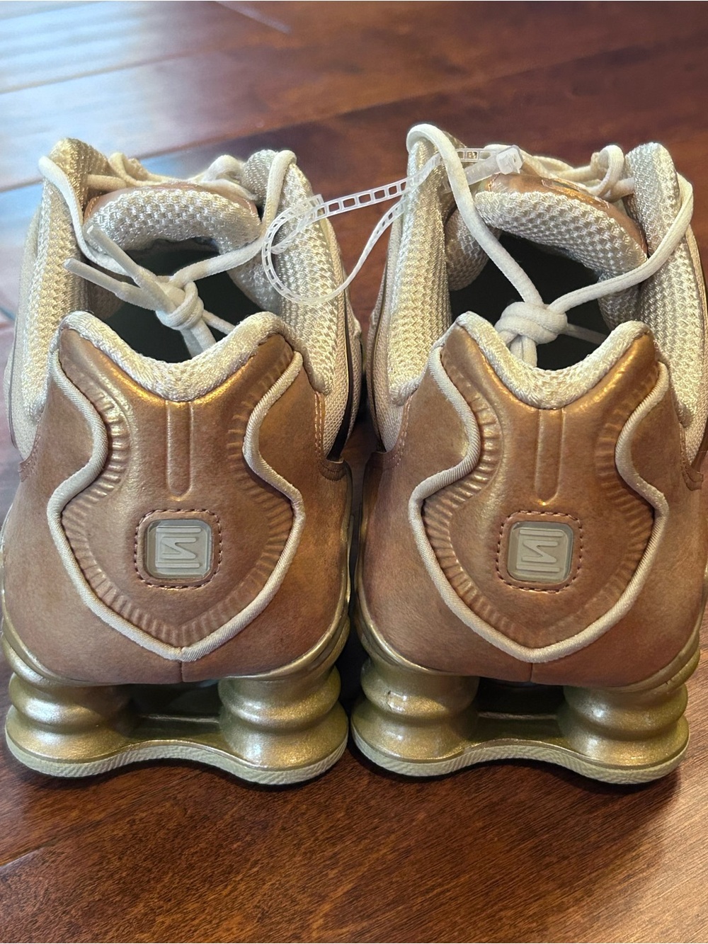NEW Nike Shox TL Metallic Gold/Celestial Gold/Copper IM7189 113 Women’s US 7.5 - Picture 4 of 13